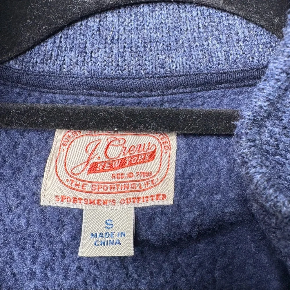 J. Crew Men's Navy 1/2 Zip-Up Sweater Size S
